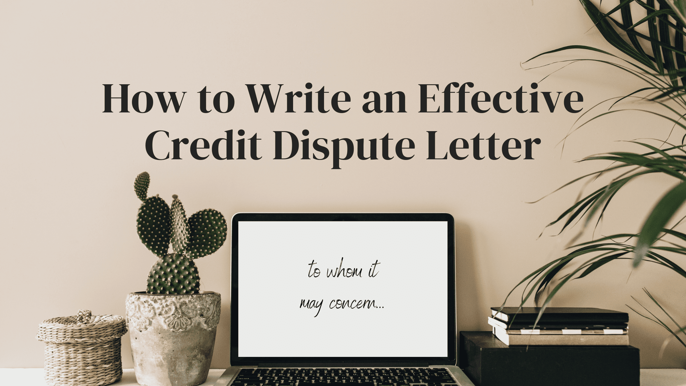 effective credit dispute letter